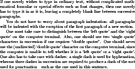 using latex