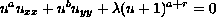 $$
  u^au_{xx}+u^bu_{yy}+\lambda(u+1)^{a+r}=0
  $$