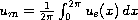 $u_m=\frac 1 {2\pi}\int_0^{2\pi} u_s(x) \,d x$