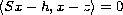 $\langle Sx-h, x-z\rangle=0$