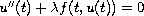 $u''(t)+\lambda f(t,u(t))=0$