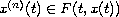 $x^{(n)}(t) \in F(t,x(t))$