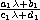 $\frac{a_1\lambda +b_1}{c_1\lambda +d_1}$