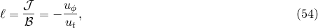 π₯- uΟ- β = β¬ = − ut , (54 )