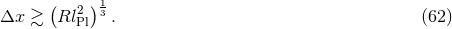 ( )1 Δx β³ Rl2 3 . (62 ) Pl