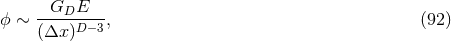 G E Ο ∼ ----D----, (92 ) (Δx )D −3