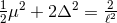 12μ2 + 2Δ2 = 2ℓ2-