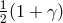 1(1 + γ ) 2