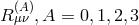 R(μAν),A = 0,1,2,3