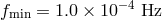 fmin = 1.0 × 10−4 Hz