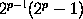 2^(p-1)(2^p - 1)
