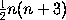 (1/2)n(n+3)