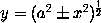 y = (a^2 \pm x^2)^(1/2)