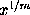 x^(1/m)
