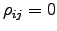 $\rho_{ij}=0$