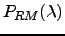 $P_{RM}(\lambda)$