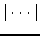 $\vert\cdots\vert$