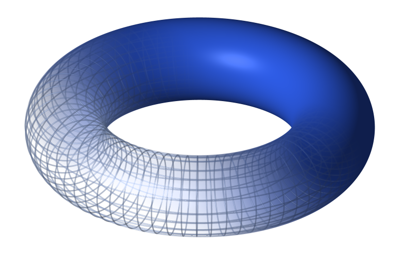 A diagram of a torus.