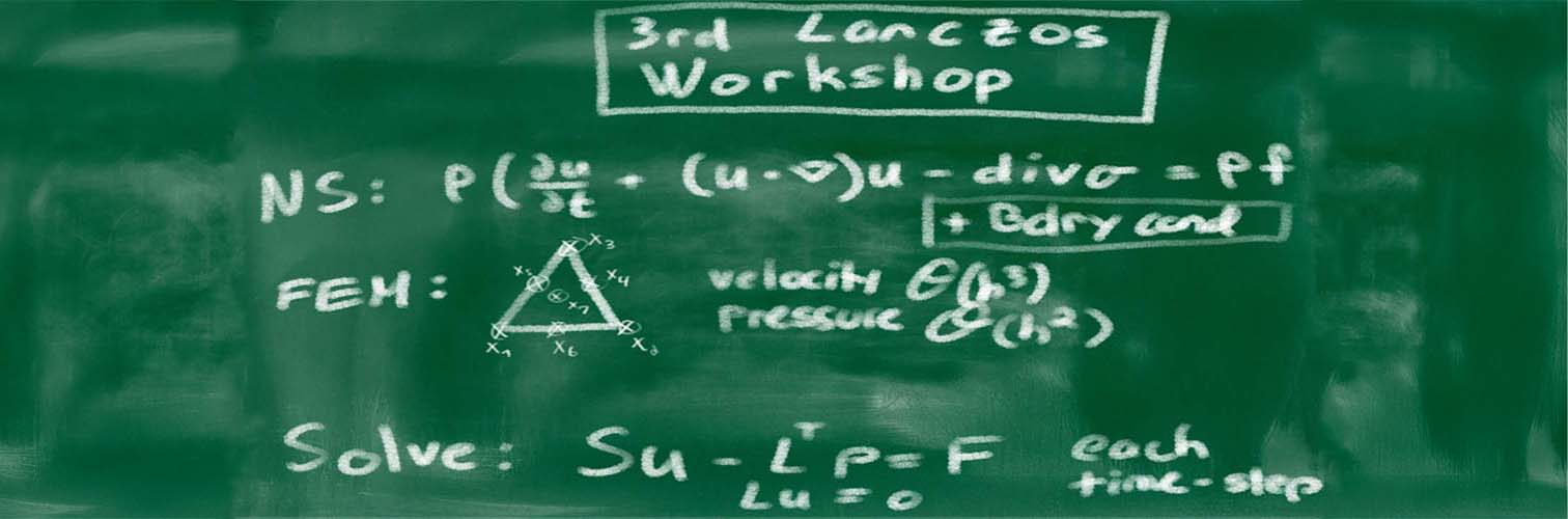 third lanczos workshop chalkboard