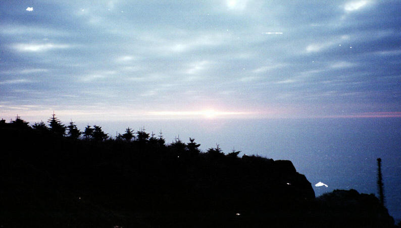 Sunrise at 3km above sea level