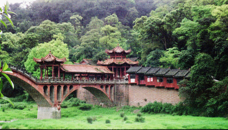 A monastery at Leshan