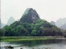 Limestone carsts aroung Yangshou on the Li river