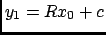 $y_1=Rx_0+c$