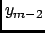 $y_{m-2}$